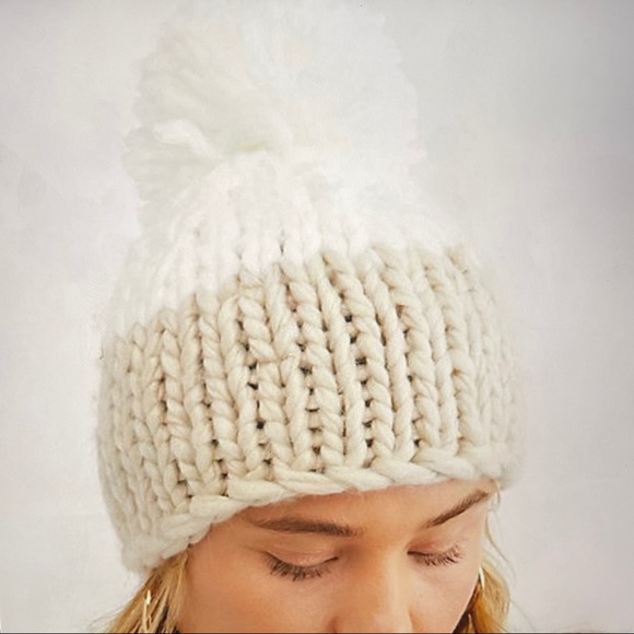 Colorblock Pom Pom Beanie | Poshmark